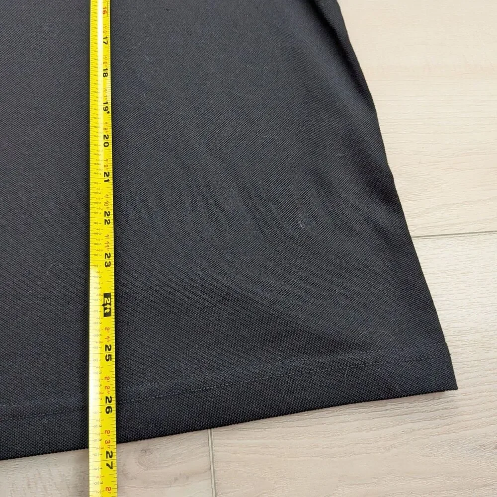Louis Castel Polo Shirt Mens 110 Large Caddie Dog‎ Black Stretch Golf